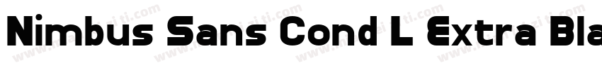 Nimbus Sans Cond L Extra Black字体转换